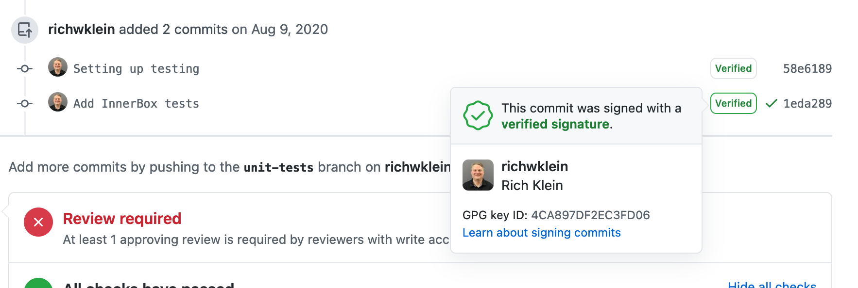 Verified Commit